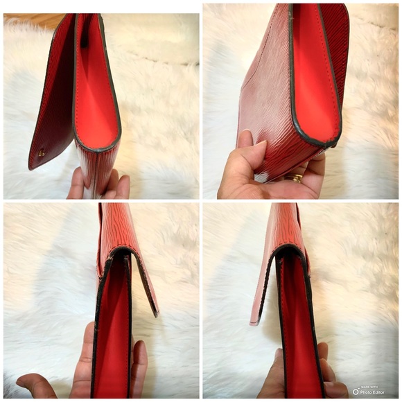 Authentic Louis Vuitton Carnime Red Epi Art Clutch - Picture 15 of 15